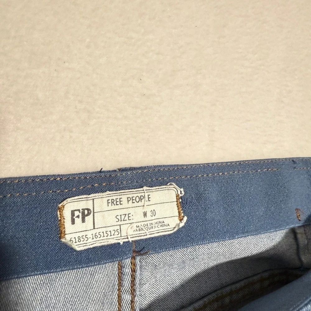 Free People Blue Flare Jeans Size 30